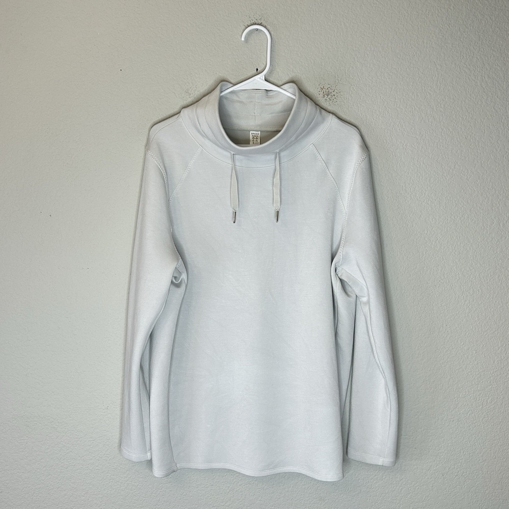 Spanx AirEssentials Got-Ya-Covered Pullover Women's Size XL White Cloud Sweater